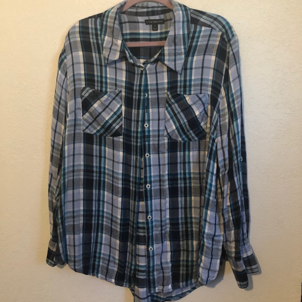 Plaid long sleeve shirt